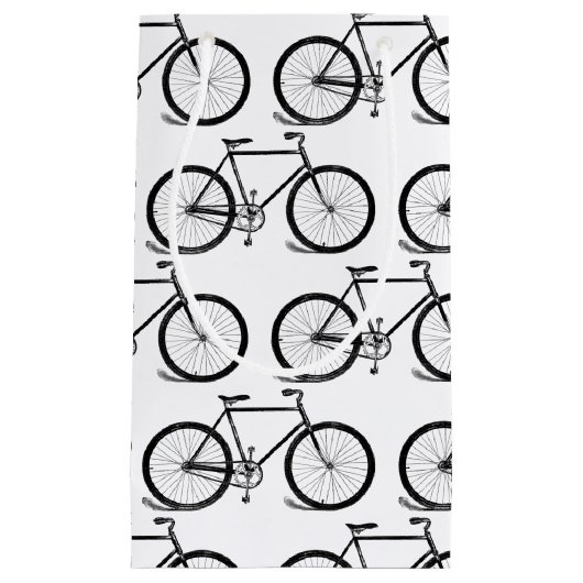 Petit Sac Cadeau Bicyclettes anciennes Vélo Art COULEUR ARRIÈRE - P (Devant)