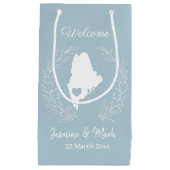 Petit Sac Cadeau Bienvenue dans Maine mariage faveurs personnalisé  (Devant)