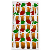 Petit Sac Cadeau Bière de Noël (Devant)