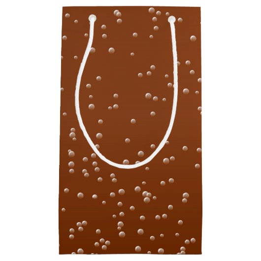 Petit Sac Cadeau Bière racine avec de minuscules bulles (Devant)