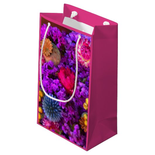 Petit Sac Cadeau Bijou floral (Dos Angle)