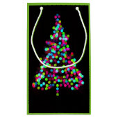 Petit Sac Cadeau Bijoux de Noël en vert (Dos)