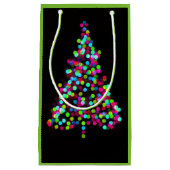 Petit Sac Cadeau Bijoux de Noël en vert (Devant)