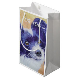PETIT SAC CADEAU BLACK AND WHITE PAPILLON