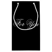 Petit sac cadeau Black Classy Designer (Dos)