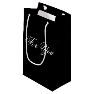 Petit sac cadeau Black Classy Designer