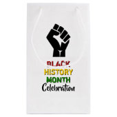 Petit Sac Cadeau Black History Moth BHM Celebration Party (Dos)