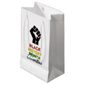 Petit Sac Cadeau Black History Moth BHM Celebration Party (Devant Angle)