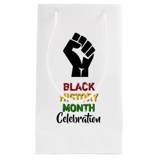 Petit Sac Cadeau Black History Moth BHM Celebration Party (Devant)