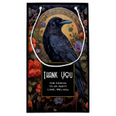 Petit Sac Cadeau Black Raven Dark Gothic Party Merci (Dos)
