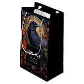 Petit Sac Cadeau Black Raven Dark Gothic Party Merci (Dos Angle)