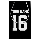 Petit Sac Cadeau Black Sporty Team Jersey (Dos)