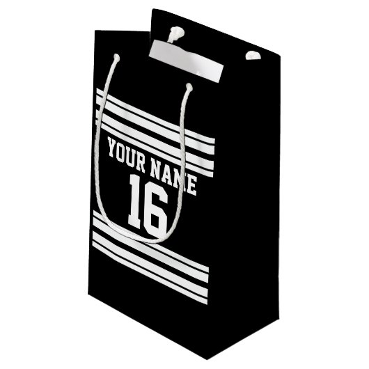 Petit Sac Cadeau Black White Team (Dos Angle)