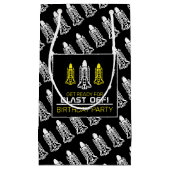 Petit Sac Cadeau Blast Off ! Navettes spatiales, Anniversaire (Devant)