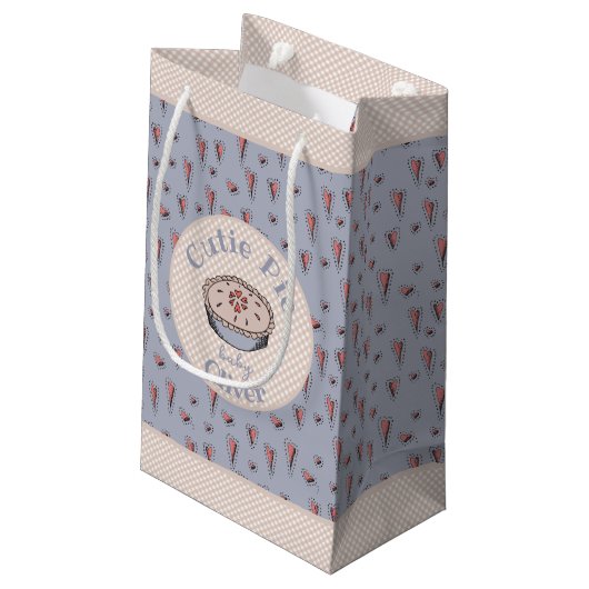 Petit Sac Cadeau Bleu clair Cutie Pie Baby Boy (Dos Angle)