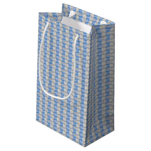 Petit Sac Cadeau Bleu courant Tan de Candystripe (Dos Angle)