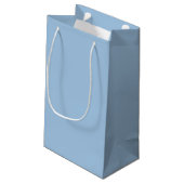 Petit Sac Cadeau Bleu doux d'hiver (Dos Angle)