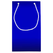Petit Sac Cadeau Bleu électrique solide (Dos)