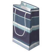 Petit Sac Cadeau Bleu-gris (Devant Angle)