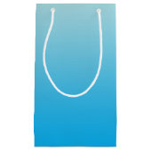 Petit Sac Cadeau Bleu Ombre d'Aqua (Devant)