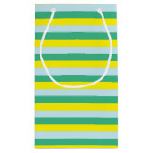 Petit Sac Cadeau Bleu pâle, vert d'eau et jaune (Dos)