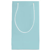 Petit sac cadeau bleu poudre (Devant)