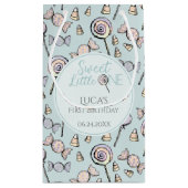 Petit Sac Cadeau Blue Candy Thème 1er anniversaire (Dos)