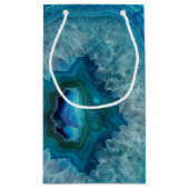 Petit Sac Cadeau Blue Geode Rock Mineral Agate Crystal Image (Dos)
