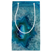 Petit Sac Cadeau Blue Geode Rock Mineral Agate Crystal Image (Devant)