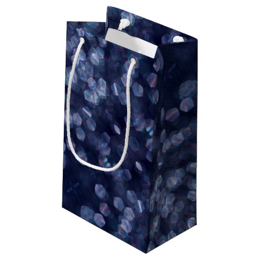 Petit Sac Cadeau Blue Sparkle (Dos Angle)