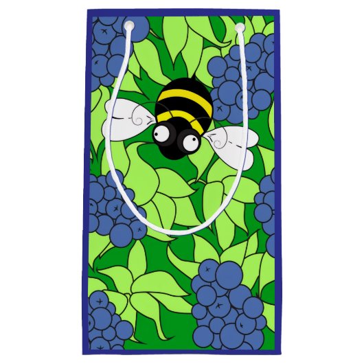 Petit sac cadeau Blueberry (Devant)