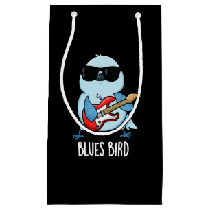 Petit Sac Cadeau Blues Bird Funny Bluebird Pun Dark BG