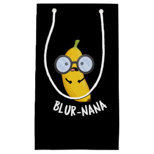 Petit Sac Cadeau Blur-nana Funny Banana Puns Dark BG