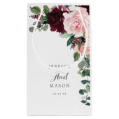 Petit Sac Cadeau Blush Burgundy Hotel Mariage Cadeau (Dos)