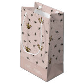 Petit Sac Cadeau Blush Pink Future Mrs Queen Bee Gold Crown (Dos Angle)