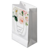 Petit Sac Cadeau Blushing Blooms Hotel Mariage Cadeau (Devant Angle)