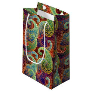 Petit Sac Cadeau Bohemian Paisley Motif intemporel
