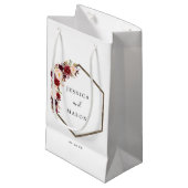 Petit Sac Cadeau Boho Burgundy Marsala Hotel Mariage Gift Bag (Devant Angle)