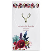 Petit Sac Cadeau Boho Chic Bourgogne et Mariage de automne d'automn (Dos)