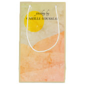 Petit Sac Cadeau Boho Desert Sunrise Mountains Abstrait Petit Cadea (Devant)