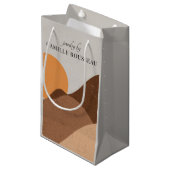 Petit Sac Cadeau Boho Terracotta Désert Sun Mountains Abstrait (Devant Angle)