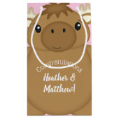 Petit Sac Cadeau Bois du Baby shower de l'orignal (Dos)