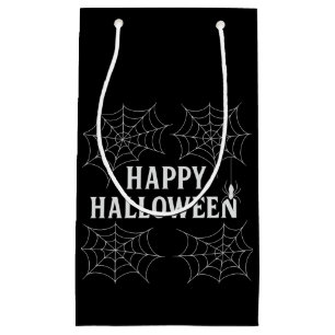 Petit Sac Cadeau Boissons effrayantes Joyeux Halloween Toiles d'ara