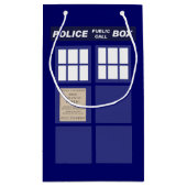 Petit Sac Cadeau Boîte téléphonique publique de police (Dos)