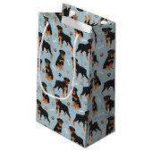 Petit Sac Cadeau Bones et pattes de chien Rottweiler (Dos Angle)