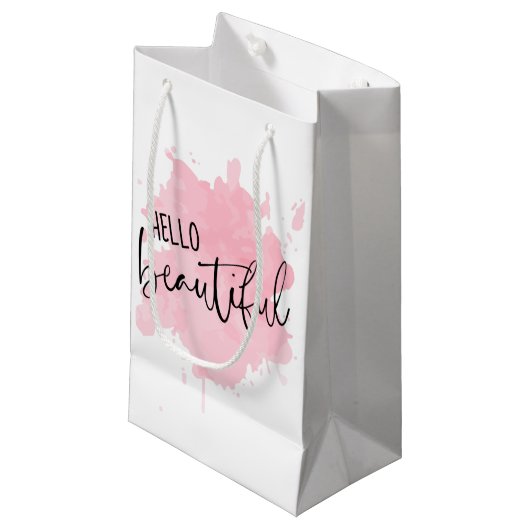 Petit Sac Cadeau Bonjour belle (Devant Angle)