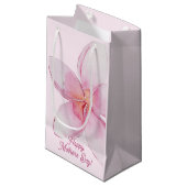 Petit Sac Cadeau Bonne fête des mères - Fleur d'aquarelle hawaïenne (Devant Angle)