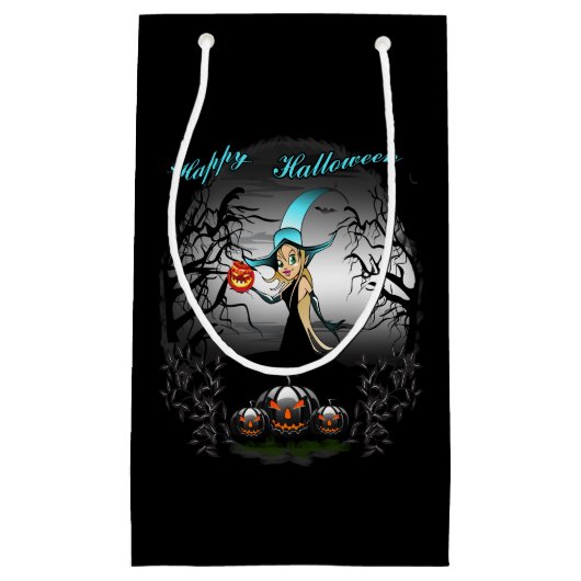 Petit Sac Cadeau Bonne Halloween à tous (Devant)