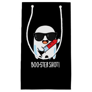 Petit Sac Cadeau Boo-ster Shot Funny Ghost Vaccine Pun Dark BG