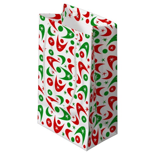 Petit Sac Cadeau Boomerangs de Noël (Devant Angle)